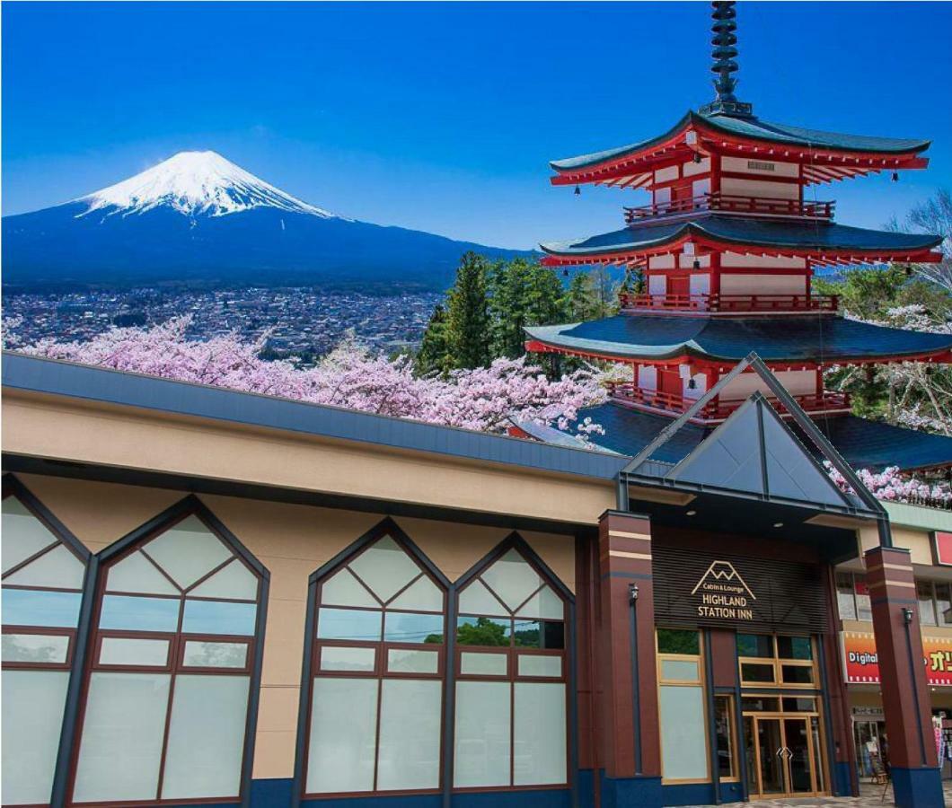 Mt.Fuji Cabin & Lounge Highland Station Inn Fujikawaguchiko Exteriör bild